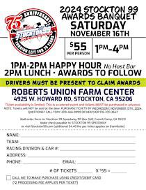 2024 Stockton 99 Speedway Awards Banquet | Roberts-Union Farm Center