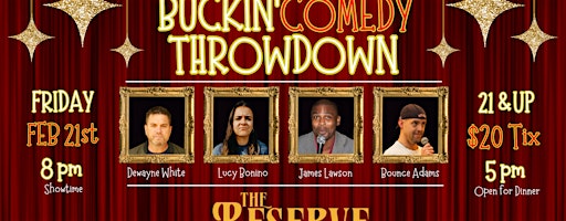 Buckin' Comedy Throwdown | The Reserve Restaurant & Bar at The Highlands