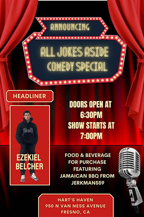 Ezekiel comedy special filming | Hart’s Haven Used Bookstore