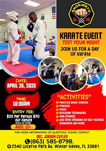 Karate Event | 2540 Lucerne Park Rd