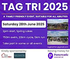 Tag Triathlon 2025 | Spring Lakes Watersports & Leisure Centre