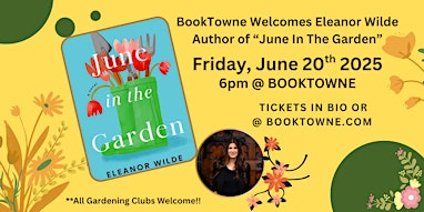 BookTowne Welcomes Eleanor Wilde, Author of June in the Garden | BookTowne