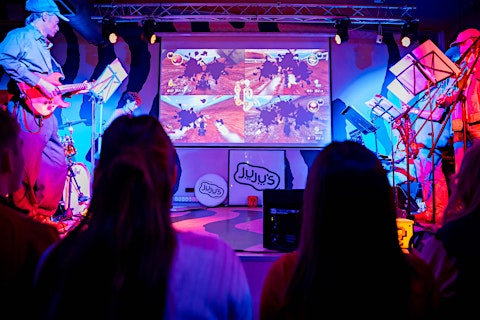 Marioke: Mario Kart ft. Live 8 Piece Band | Juju's Bar and Stage