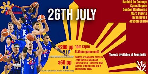 GILAS LEGENDS New Zealand Tour | Barfoot & Thompson Stadium