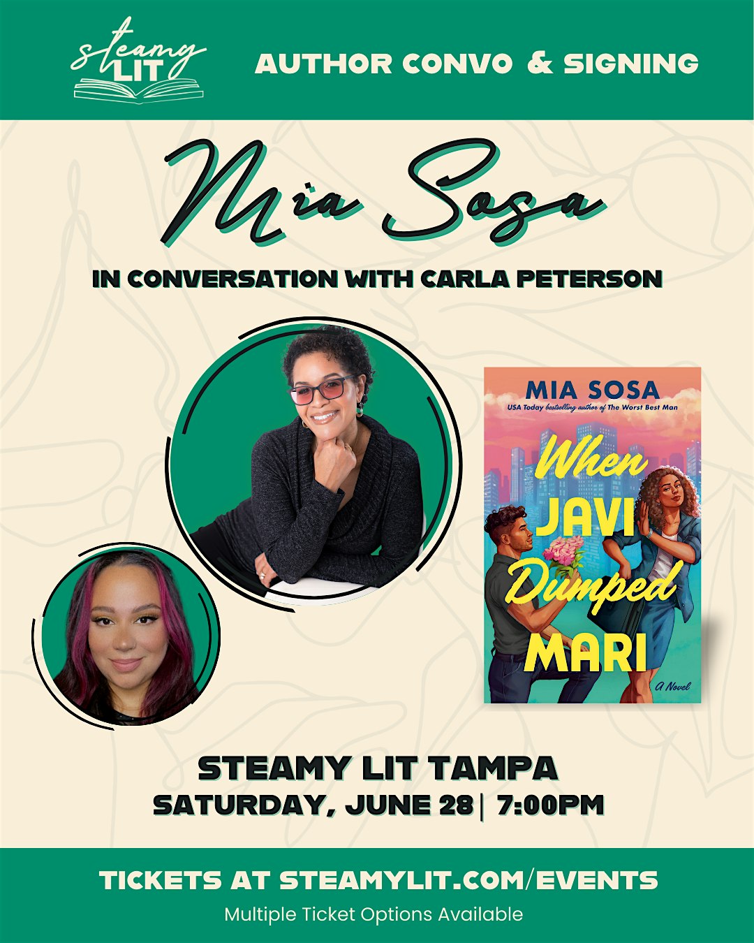 Mia Sosa Convo + Signing Event Ticket | Steamy Lit