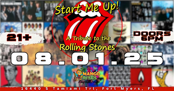 START ME UP -  A TRIBUTE TO THE ROLLING STONES at Mango Rita's Rhythm House | Mango Rita’s Rhythm House