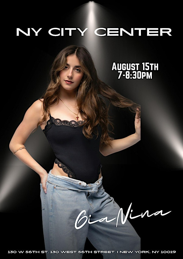 GiaNina Masterclass Jazz Funk - NY City Center | 130 W 56th St
