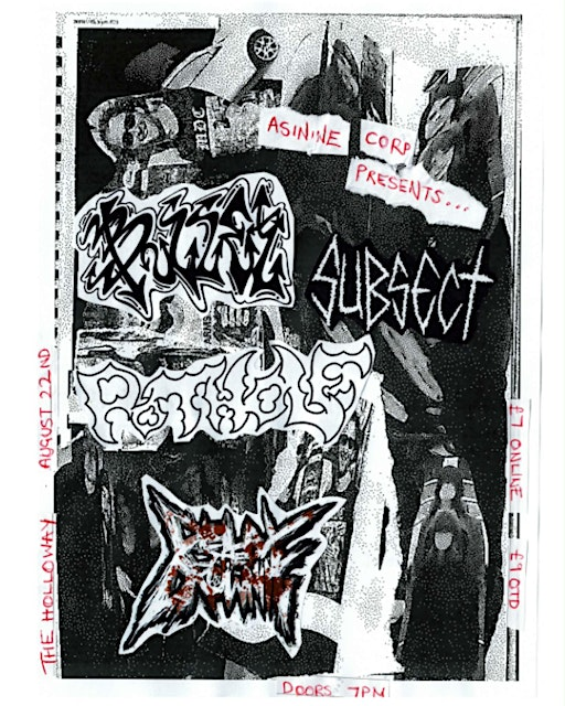 Asinine Presents… Bullet + Subsect w/Support | The Holloway