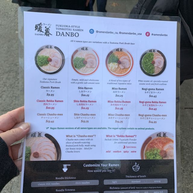 Ramen Danbo - yummy ramen in Vancouver 