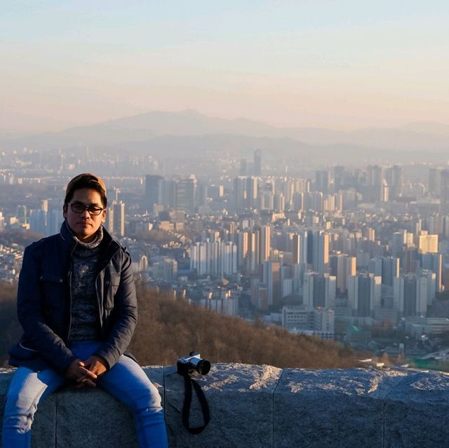 Seoul City View at Ansan Mountain