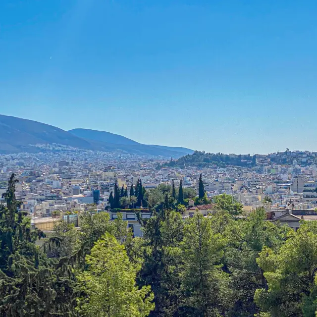아크로폴리스에서 보이는 아테네
