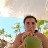 Fresh coconut at Catalonia Punta Cana