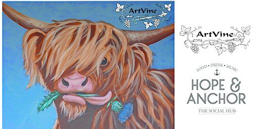 ArtVine, Sip & Paint in Wokingham, 11th January 2024 | Hope & Anchor