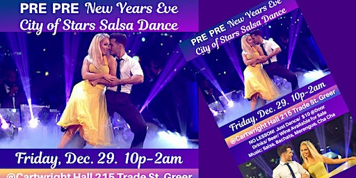 PRE PRE New Years Eve City of Stars SALSA Dance | Cartwright Food Hall
