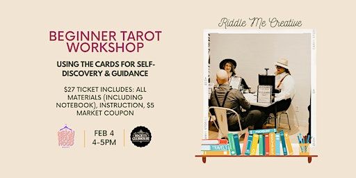 Tarot for Beginners @ The Bookworm's Market | Society Clubhouse