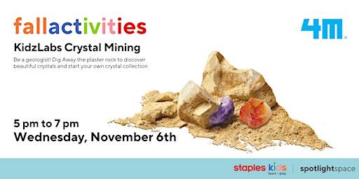 KidzLabs Crystal Mining at Staples Ancaster Store 59 | Staples Ancaster Store 59