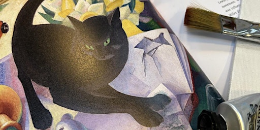 Paint & Wine - The Uncivilised Cat | Birchwood Art Studio