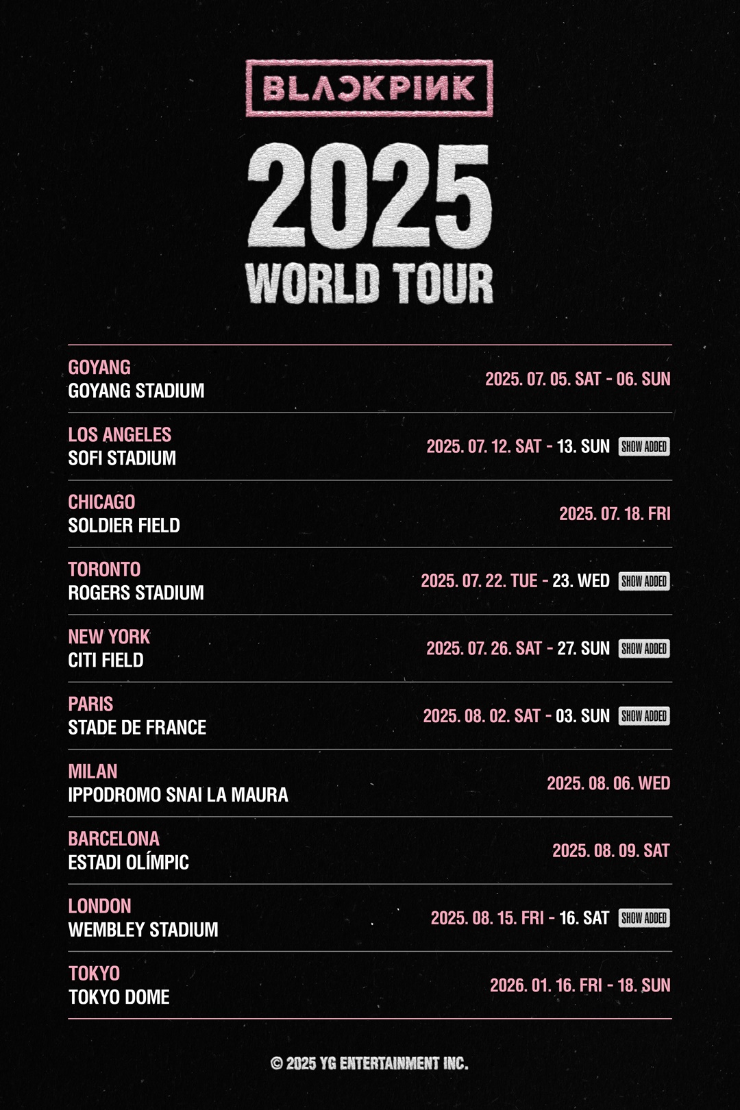 BLACKPINK 2025 世界巡迴演唱會 東京站 | BLACKPINK 2025 WORLD TOUR in Tokyo | 東京巨蛋