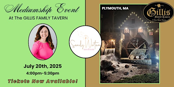 Mediumship Event at Gillis Family Tavern - Plymouth, MA | Gillis Family Tavern