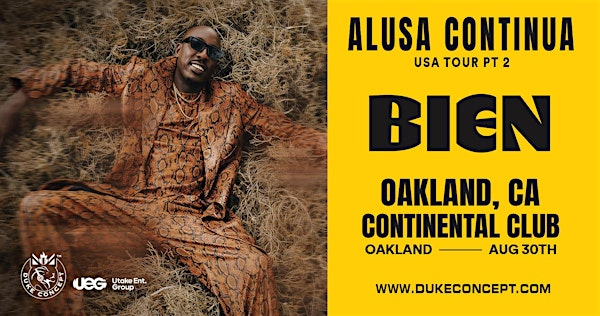 Alusa Continua Tour with BIEN live in OAKLAND | Continental Club