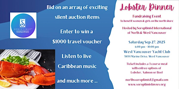 Lobster Dinner | West Vancouver Yacht Club