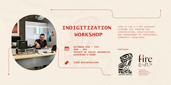 Indigitization Workshop | Prince of Wales Armouries Heritage Centre