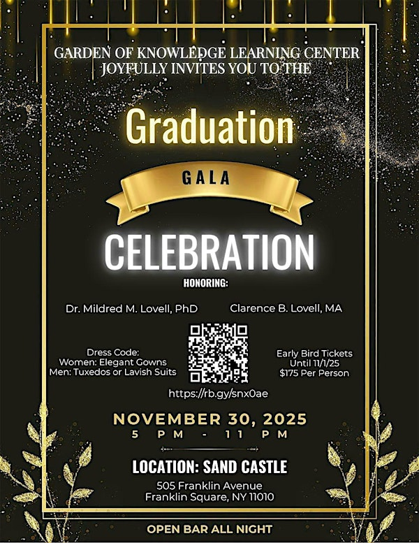 Garden of Knowledge Graduation Gala | Sand Castle