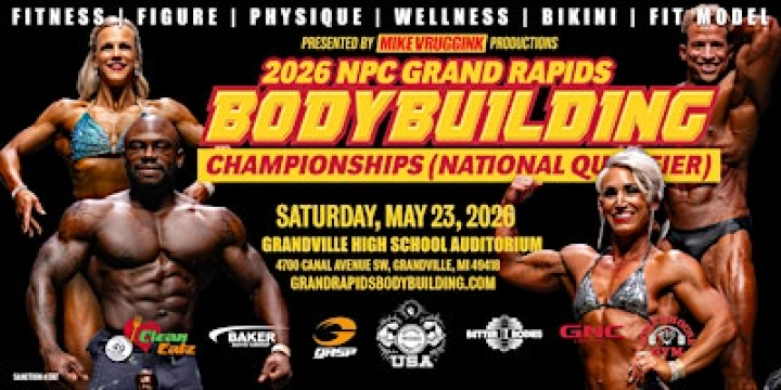 2026 NPC Grand Rapids Bodybuilding Championships (National Qualifier) | Grandville High School Auditorium