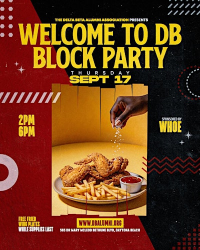 Welcome To DB Wing Fest: Sponsored by WHOE® | 565 Dr Mary McLeod Bethune Blvd