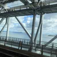 【マリーンライナー】海上列車に乗って、うどん県へ。