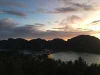 best view of the sunset in koh phi phi