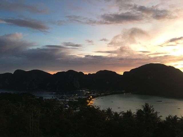 best view of the sunset in koh phi phi