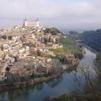 Toledo old Town with Tajo River - Spain