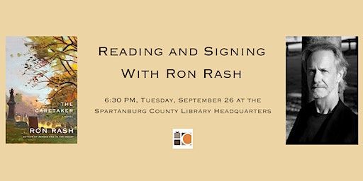 Reading and Signing With Ron Rash: The Caretaker (Spartanburg) | Spartanburg County Public Libraries