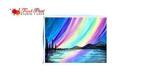 In-Studio Watercolour Paint Night - Northern Lights Over the Lake | Fresh Paint Studio + Cafe Toronto