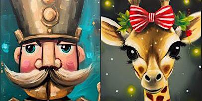 Nutcracker & Giraffe: A Festive Paint Party! | 32 Hopkins Chase