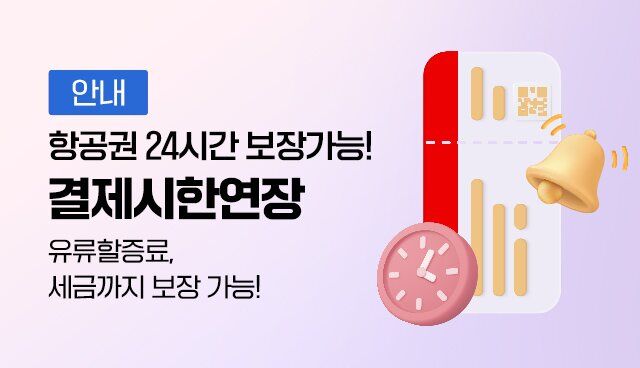 결제시한연장서비스 안내 | 대한민국