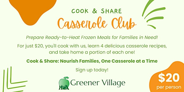 Casserole Club | Fredericton Food Bank
