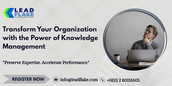 Leveraging Knowledge for Operational Excellence-Workshop in Pasir Gudang | For venue details, reach us at info@leadflake.com
