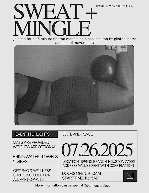 SWEAT + MINGLE (MAT POP UP EVENT) | Ilekan Athletic Club