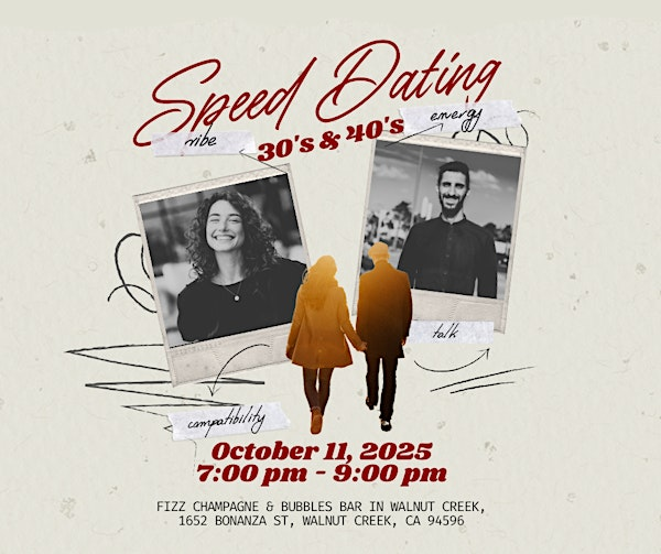 Speed Dating in Walnut Creek 30s & 40s | Fizz Walnut Creek