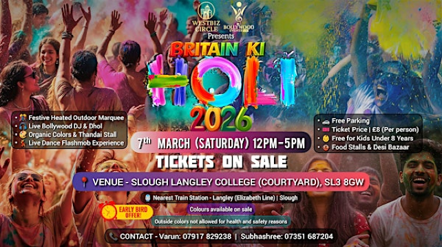 Britain Ki HOLI 2026 | Slough & Langley College (Windsor Forest Colleges Group)