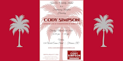 Cody for SC: Florence Fundraising Reception | Victors