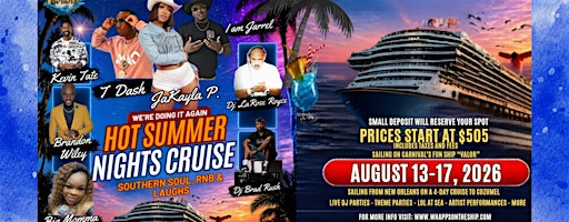 2026 HOT SUMMER NIGHTS 4-DAY CRUISE(SOUTHERN SOUL RnB & LAUGHS) | Carnival Valor cruise ship