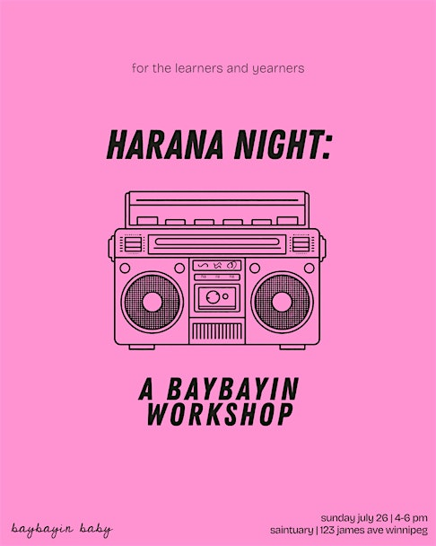 harana night: a baybayin baby workshop hosted at Saintuary | Saintuary Bar & Cafe