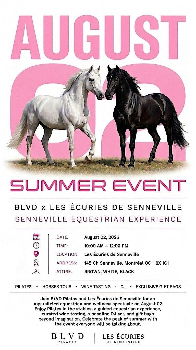 BLVD PILATES X HORSES | 145 Ch Senneville
