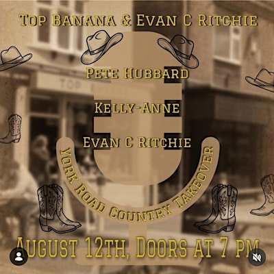 York Road Folk Club - August - COUNTRY TAKEOVER | Top Banana