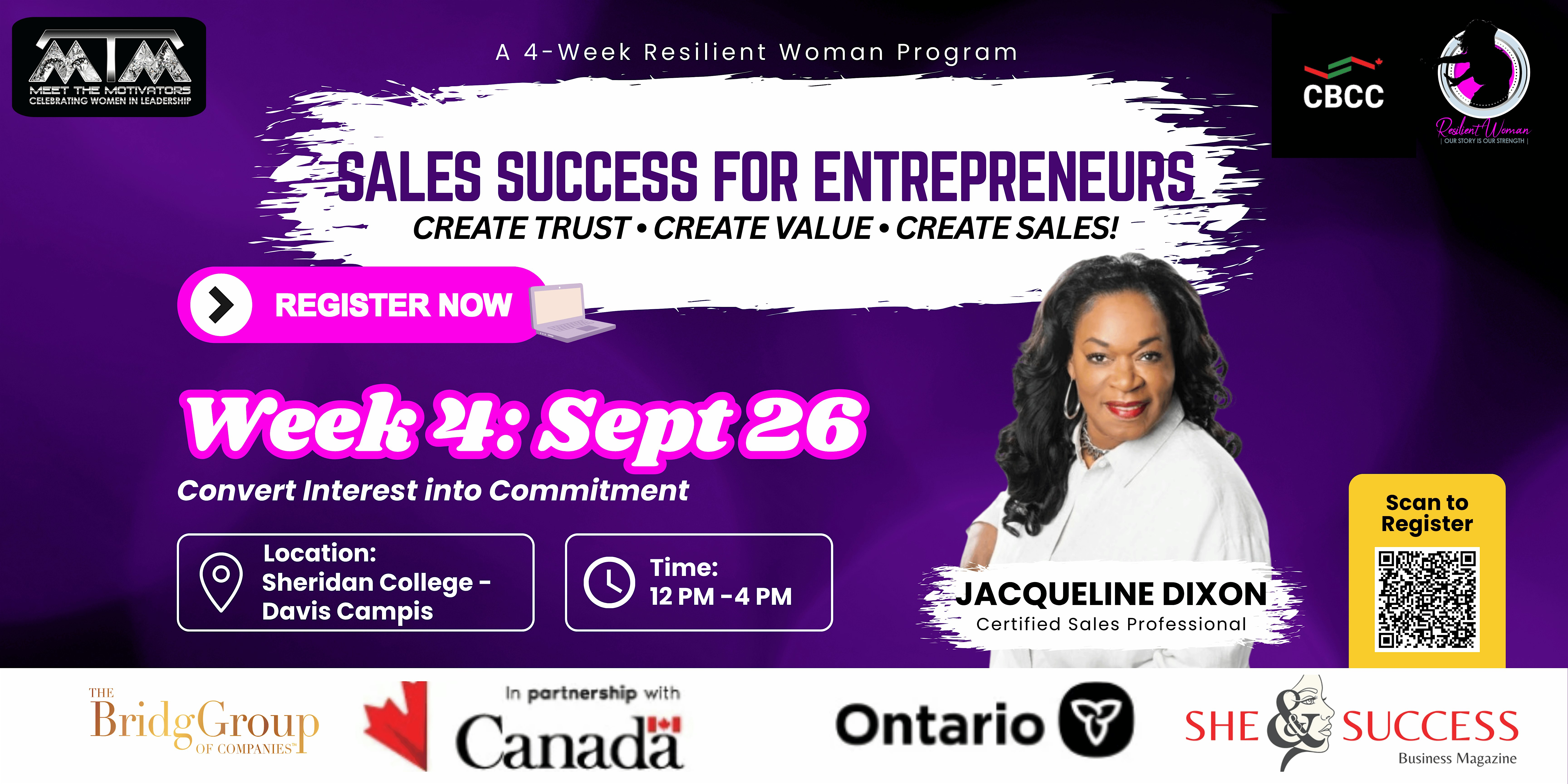 Sales Success for Entrepreneurs Week 4 | Sheridan College - Davis Campus