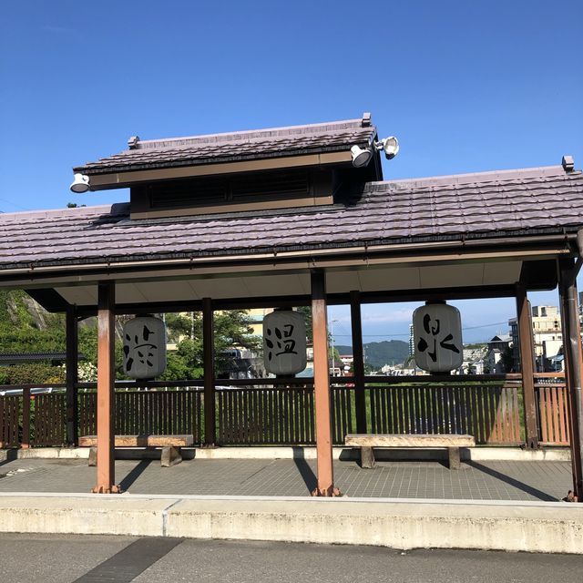 【湯田中駅から渋温泉へ】