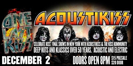 ACOUSTIKISS 'ONE LAST KISS' live at Cherry Bar, SAT DEC 2 | Cherry Bar, Little Collins Street, Melbourne VIC, Australia